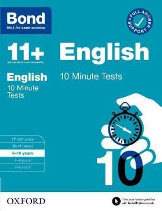 Bond 11+: Bond 11+ 10 Minute Tests English 9-10 years, Paperback Book, By: Sarah Lindsay