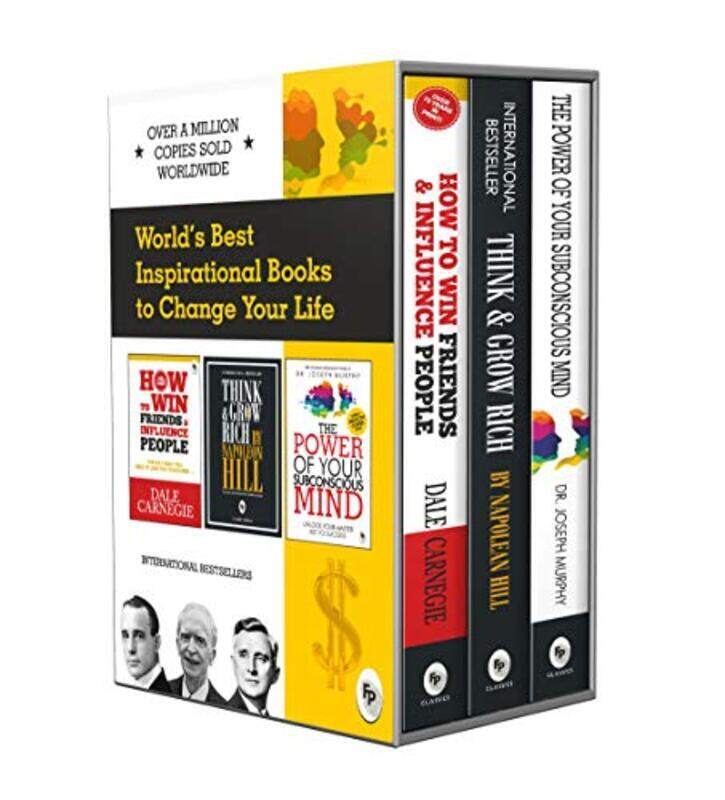 

World s Best Inspirational Books to Change Your Life (Box Set of 3 Books) , Paperback by Dale Carnegie, Napoleon Hill, Joseph Murphy