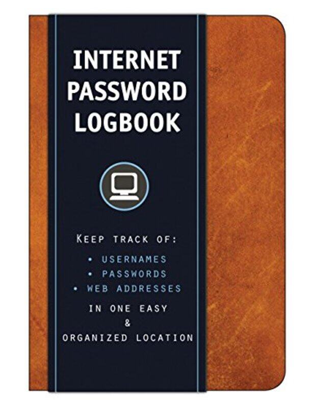 

Internet Password Logbook Cognac Leatherette by John AllanSimon Mendez-Hardcover