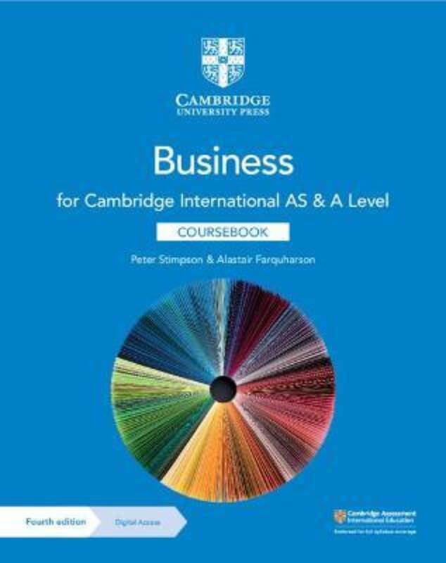 Cambridge International AS & A Level Business Coursebook with Digital Access (2 Years).paperback,By :Stimpson, Peter - Farquharson, Alastair