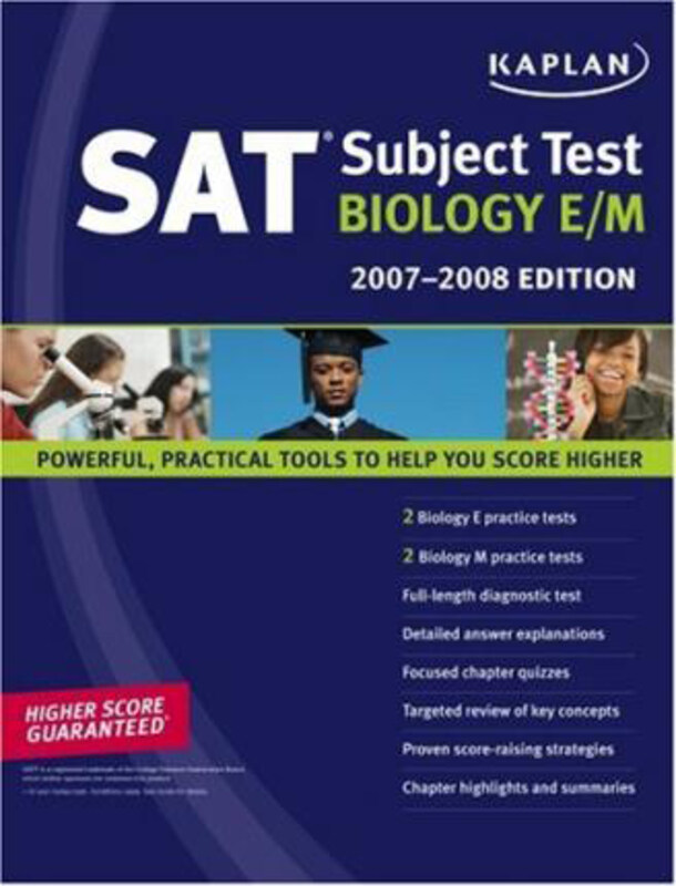 

Kaplan SAT Subject Test: Biology E/M, Hardcover Book, By: Claire Aldridge