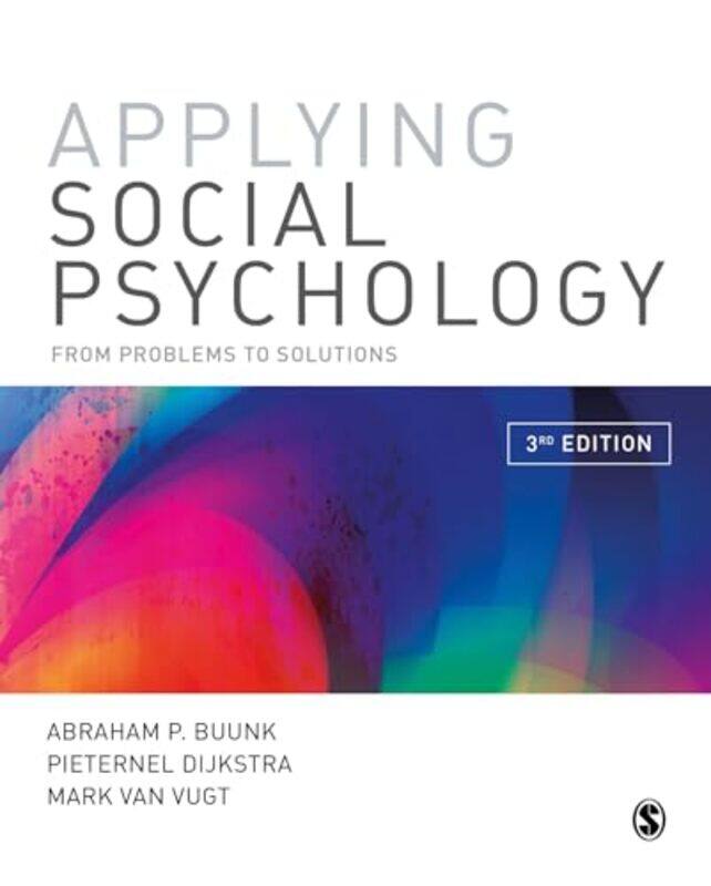 

Applying Social Psychology by Abraham P BuunkPieternel DijkstraMark Van Vugt-Paperback