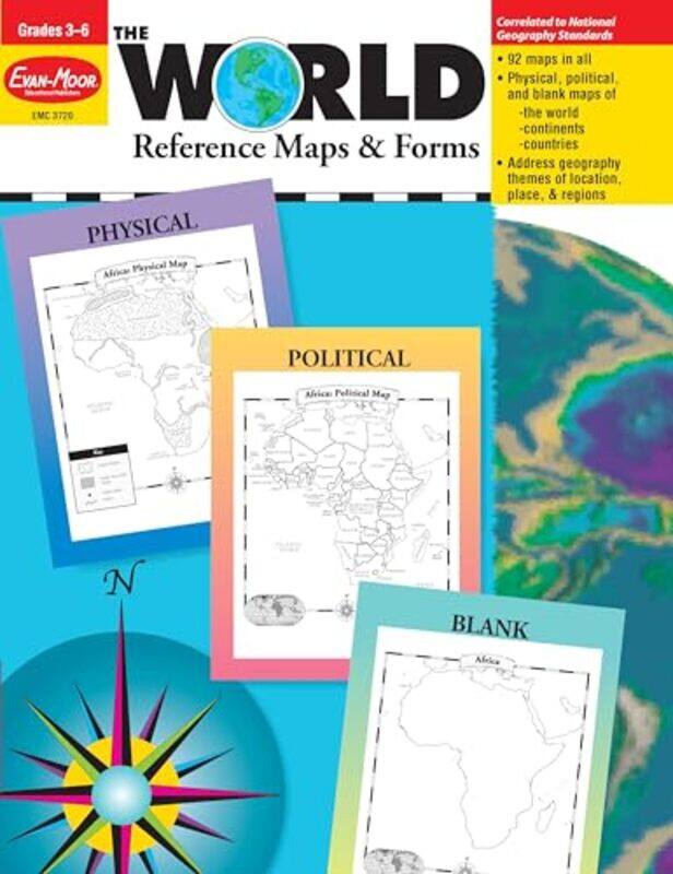 

World Reference And Map Forms By Evan Moor - Paperback