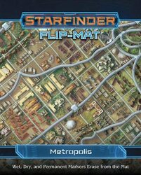 Starfinder Flip-Mat: Metropolis , Paperback by Mammoliti, Damien