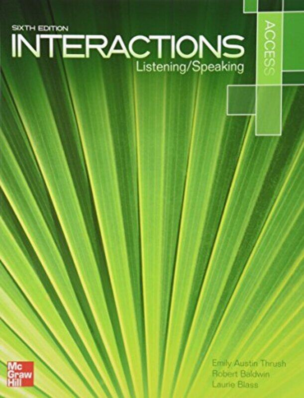 

INTERACTIONS ACCESS LISTENING & SPEAKING,Paperback,By:HARTMANN