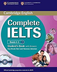 Complete IELTS Bands 4 5 Students Book with Answers with CD-ROM,Paperback by Guy Brook-Hart