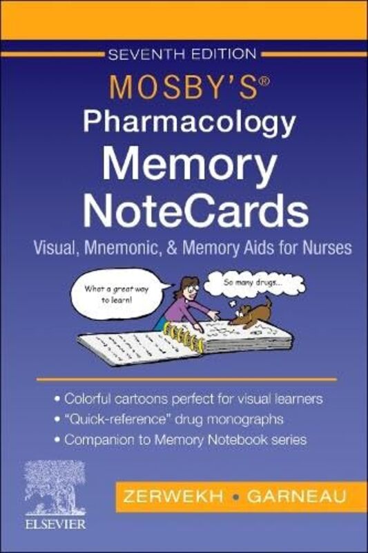 Mosbys Pharmacology Memory Notecards Visual Mnemonic And Memory Aids For Nurses By Zerwekh Joann Presidentceonursing Education Consultants Incchandler Arizona - Garneau Ashle - Paperback