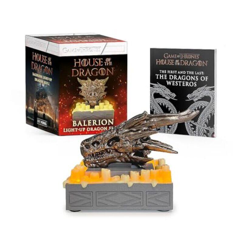 

House Of The Dragon Balerion Lightup Dragon Skull,Paperback By McDermott, Jim