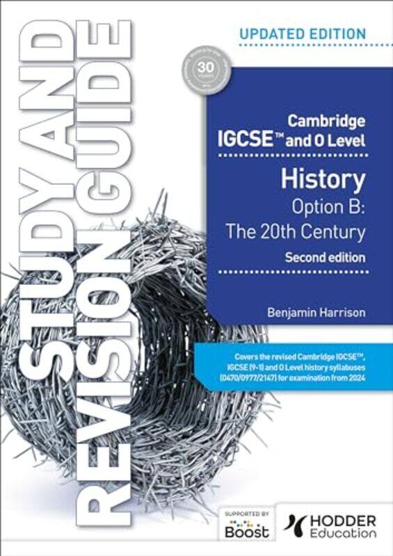 

Cambridge Igcse And O Level History Study And Revision Guide Second Edition by Harrison, Benjamin -Paperback