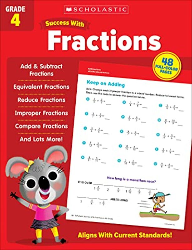 Scholastic Success With Fractions Grade 4 by Scholastic Teaching Resources Paperback