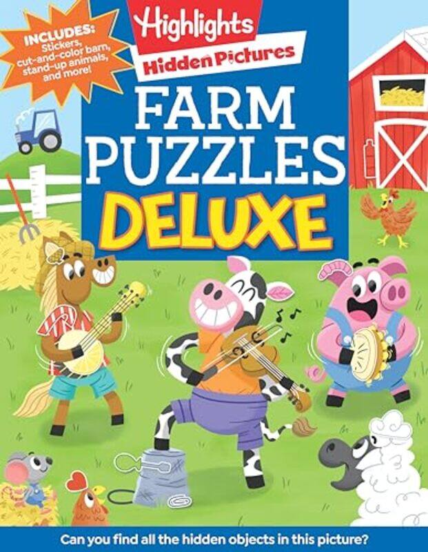 

Farm Puzzles Deluxe by Highlights-Paperback