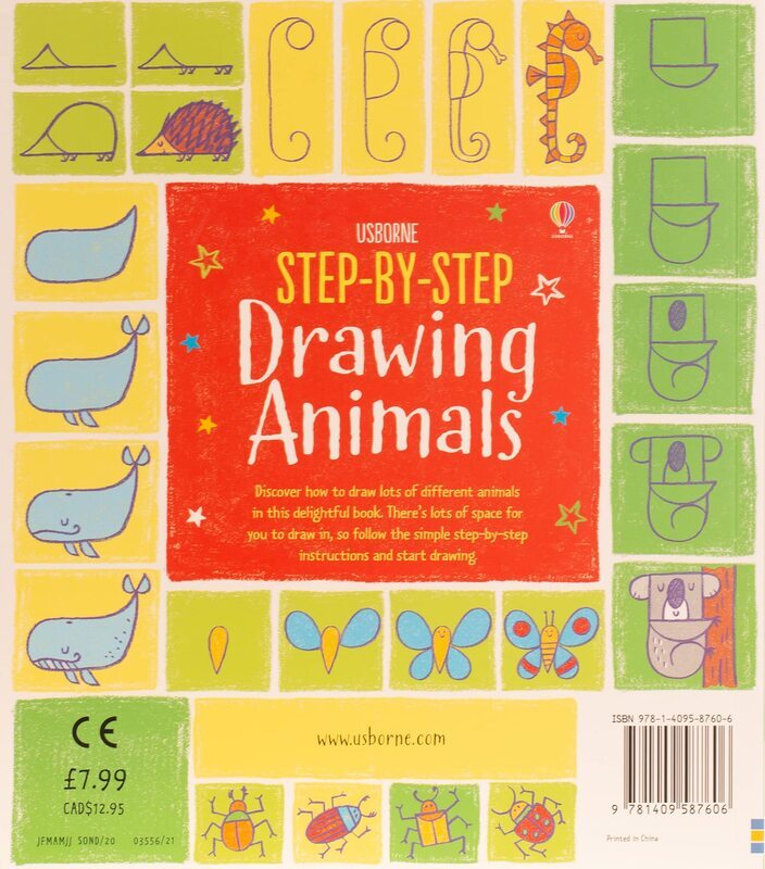 Step-by-Step Drawing Animals, Paperback Book, By: Fiona Watt