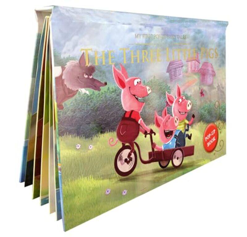 

My First Popup Fairy Tales Three Little Pigs Pop Up Books For Children By Wonder House Books -Hardcover