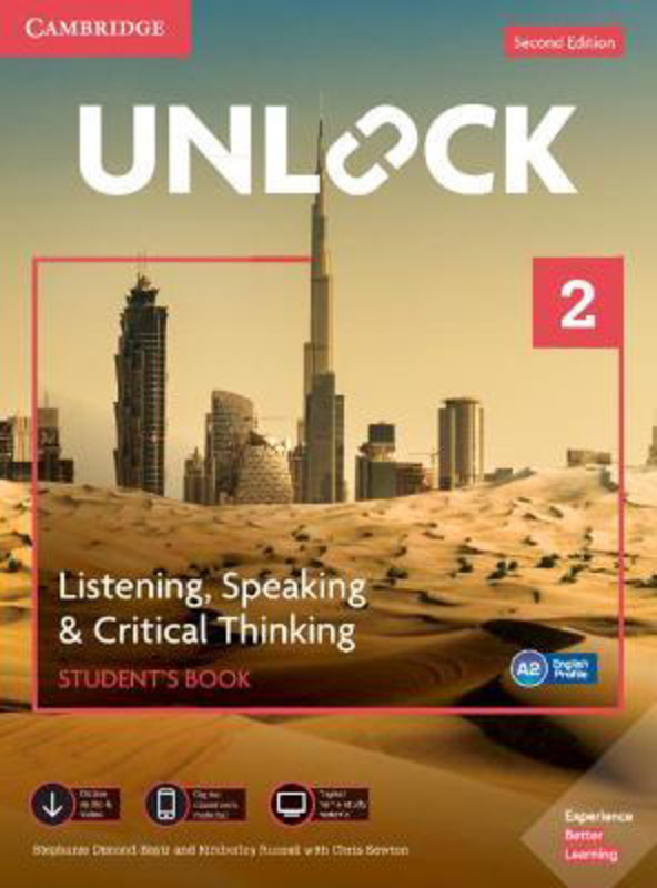Unlock Level 2 Listening, Speaking & Critical Thinking Student's Book, Mob App and Online Workbook w/ Downloadable Audio and Video, Mixed Media Product, By: Stephanie Dimond-Bayir