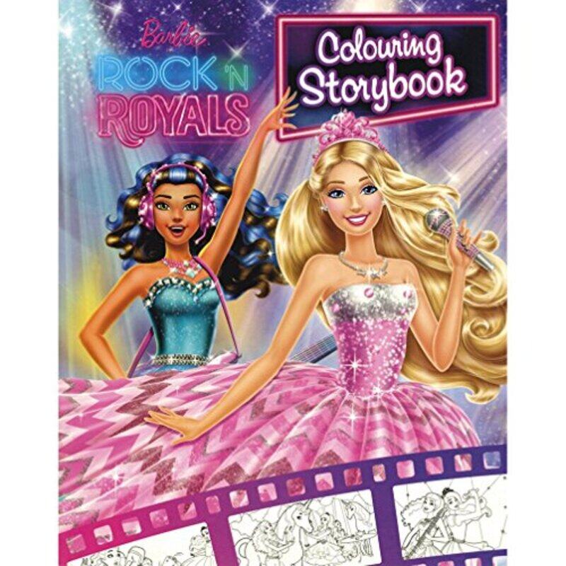 

BARBIE ROCK N ROYAL COLOURING STORYBOOK, Hardcover, By: Books Wagon