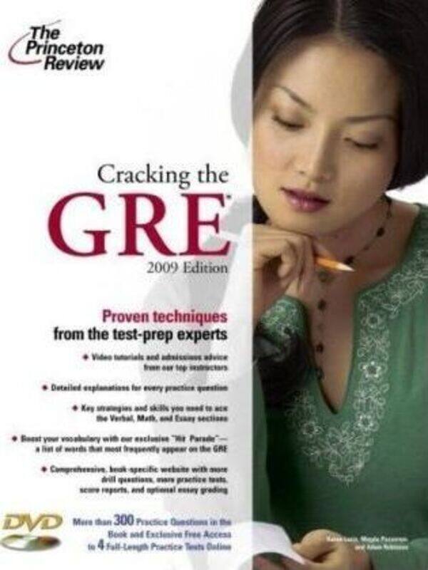 

Cracking the GRE with DVD, 2009 Edition (Graduate Test Prep).paperback,By :Princeton Review
