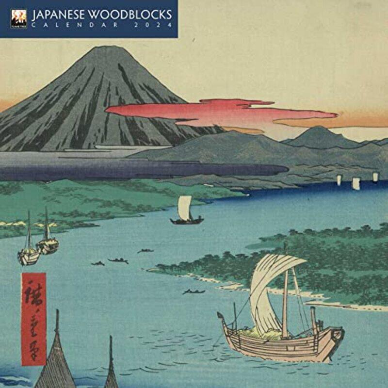 

Japanese Woodblocks Mini Wall Calendar 2024 Art Calendar By Flame Tree Studio Paperback