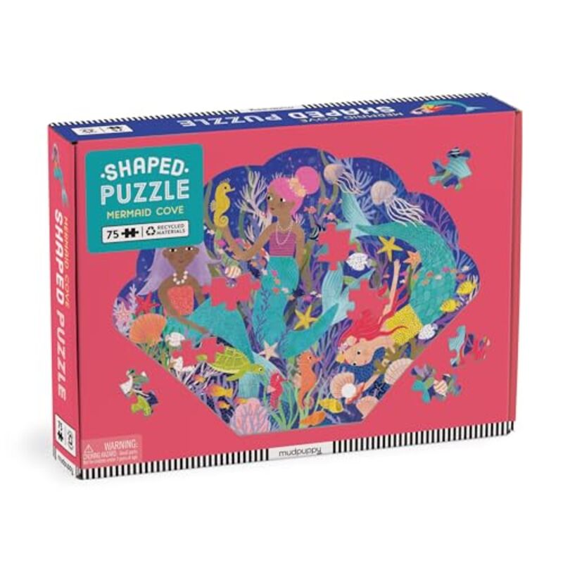 

Mermaid Cove 75 Piece Shaped Scene Puzzl By Mudpuppy - Hardcover