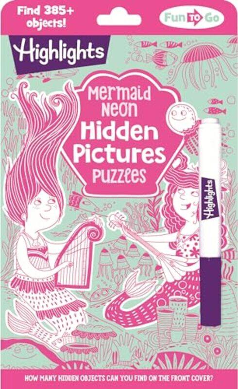 

Mermaid Neon Hidden Pictures Puzzles By Highlights - Paperback