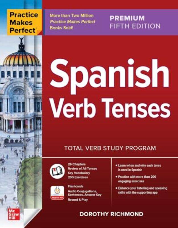 

Practice Makes Perfect Spanish Verb Tenses Premium Fifth Edition by Collins Puzzles-Paperback