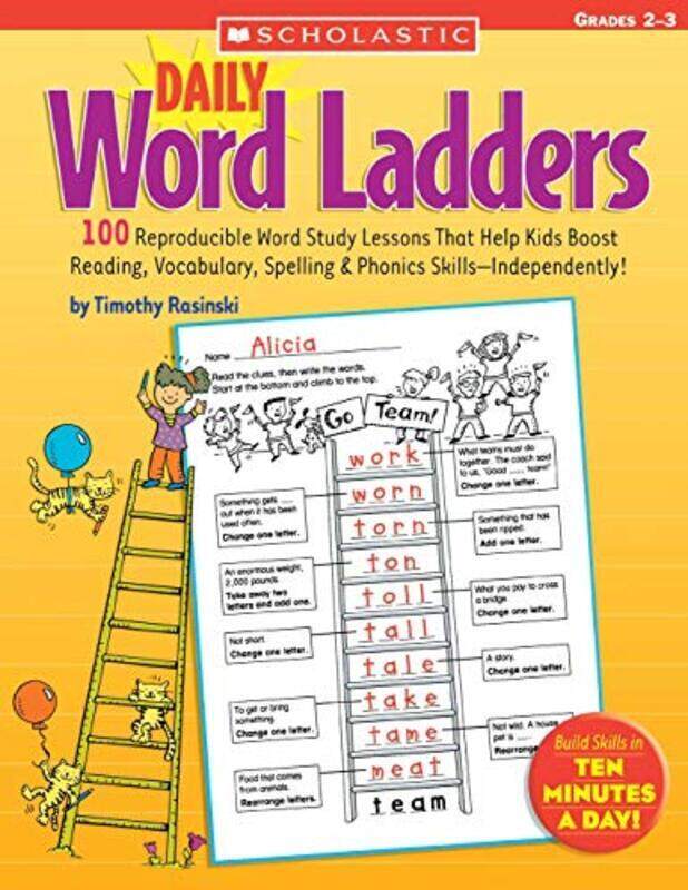 

Daily Word Ladders: Grades 2-3: 100 Reproducible Word Study Lessons That Help Kids Boost Reading, Vo,Paperback,By:Rasinski, Timothy - Rasinski, Timoth