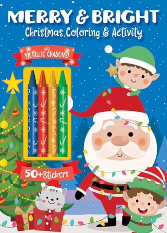 

Merry And Bright Christmas Coloring By Silver Dolphin - Paperback