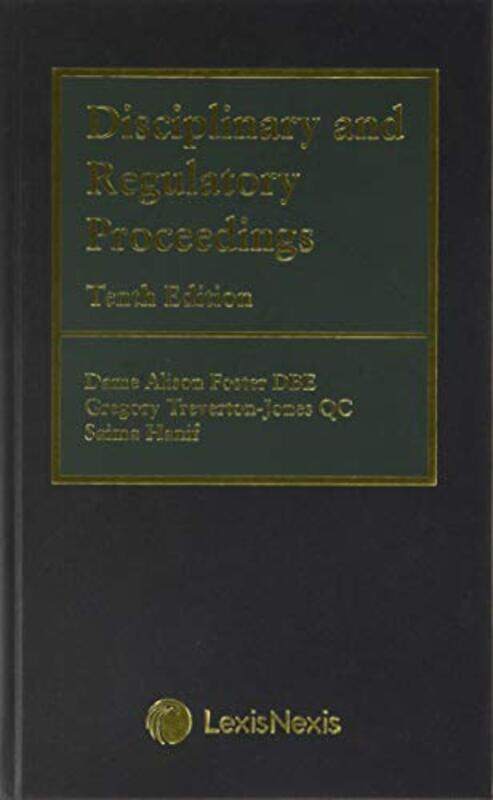 

Disciplinary and Regulatory Proceedings by J Martin Univ Of Leeds Uk Speight-Hardcover