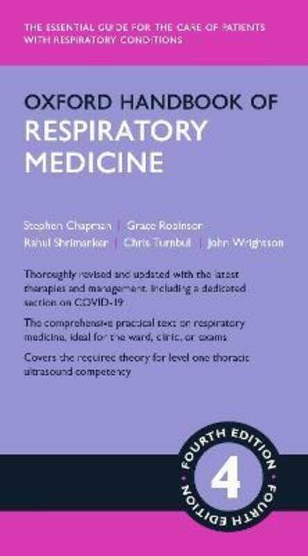 

Oxford Handbook of Respiratory Medicine 4e.paperback,By :Chapman, Stephen J (Consultant in Respiratory Medicine, Consultant in Respiratory Medicine, O