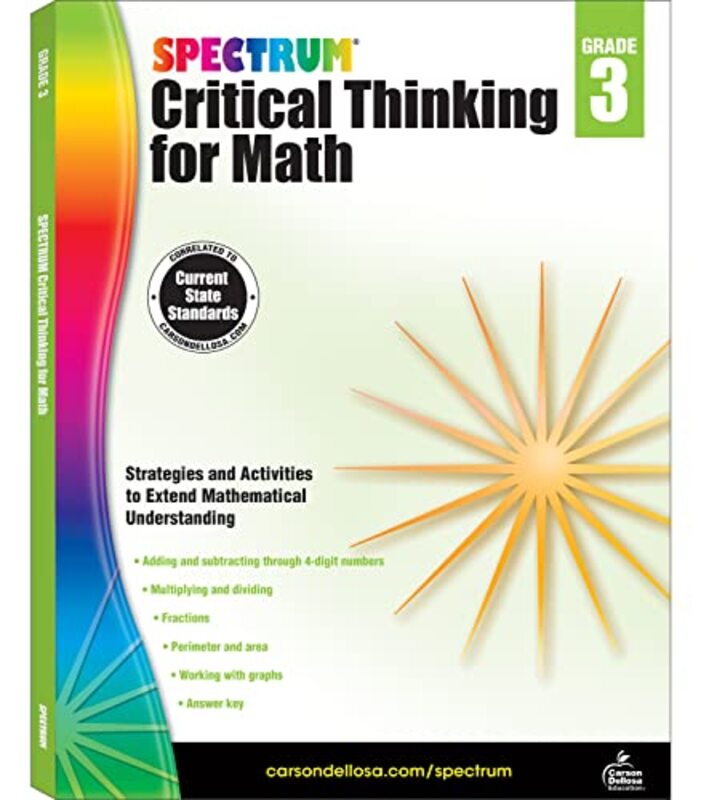 

Spectrum Critical Thinking For Math Gr 3 by Spectrum-Paperback