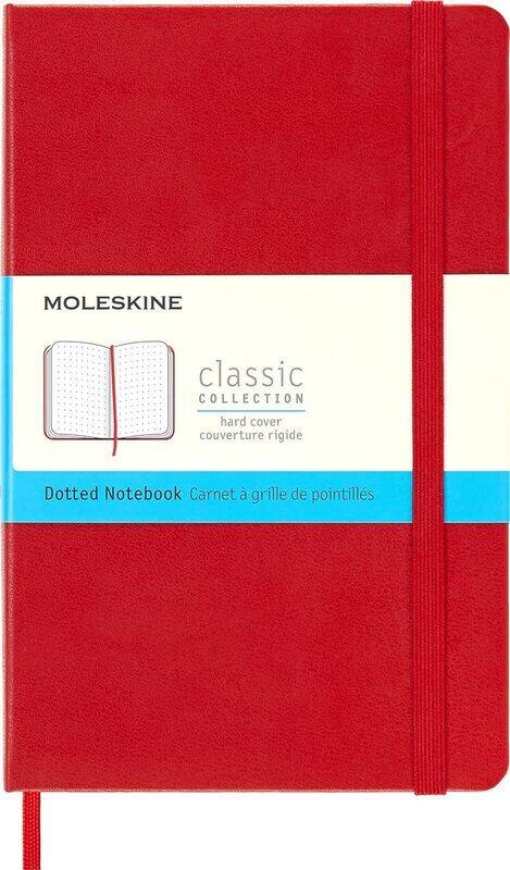 

Medium Dotted Hardcover Notebook Scarlet By Moleskine -Hardcover