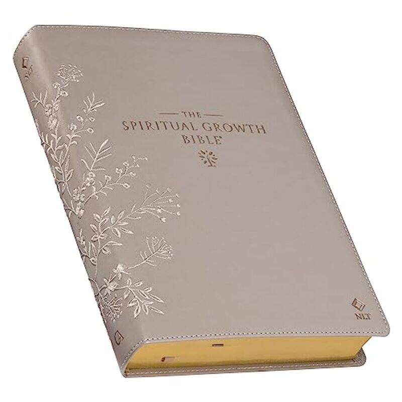 

The Spiritual Growth Bible Study Bible Nlt New Living Translation Holy Bible Faux Leather Taup, Paperback by Christianart Gifts
