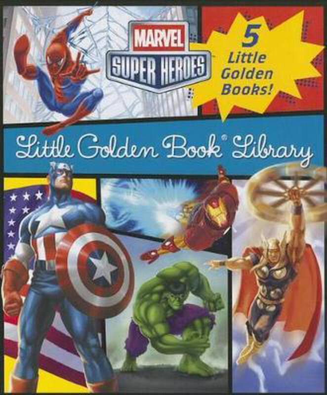 

Marvel Little Golden Book Library (Marvel Super Heroes): Spider-Man; Hulk; Iron Man; Captain America; The Avengers, Hardcover Book, By: Various