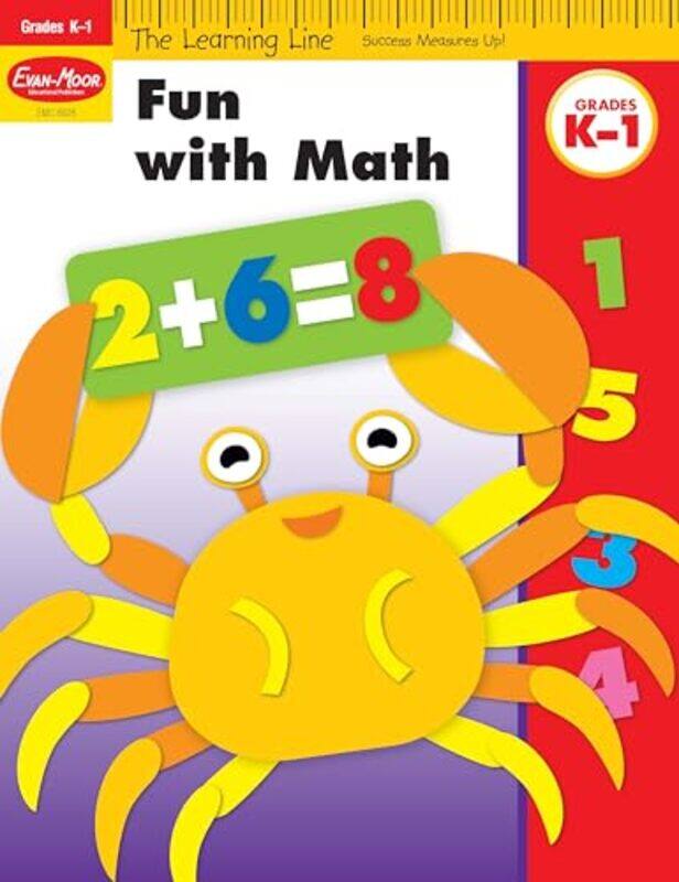 

Learning Line Fun With Math Kindergarten Grade 1 Workbook By Evan-Moor Corporation - Paperback