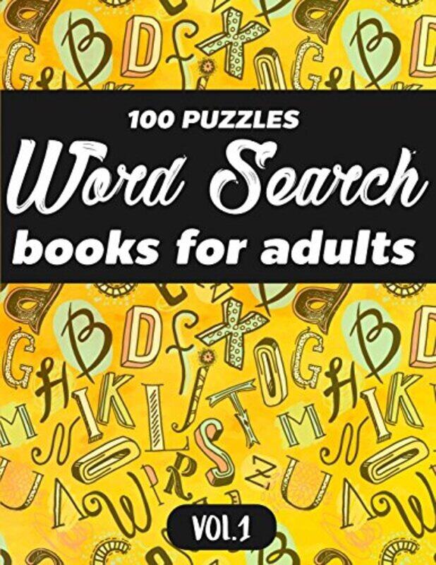 

Word Search Books for Adults: 100 Puzzles Word Search (Large Print) - Activity Book for Adults - Vol,Paperback,By:MS Word Search for Adults