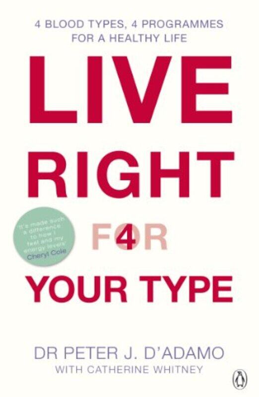 

Live Right for Your Type by Peter J DAdamo-Paperback