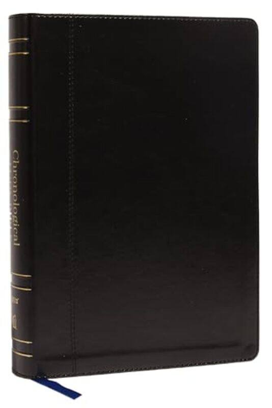 

Niv Chronological Study Bible Leathersoft Black Comfort Print Holy Bible New International Ve by Thomas Nelson..Paperback