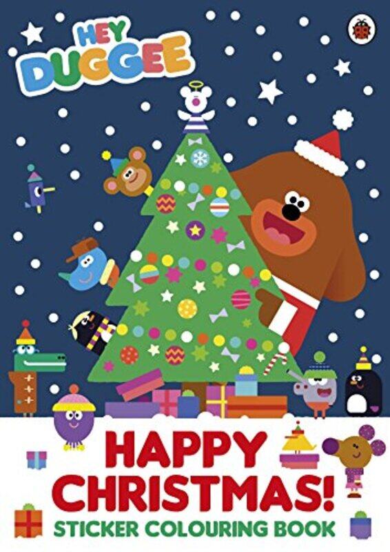 

Hey Duggee Happy Christmas Sticker Colouring Book by Hey Duggee-Paperback