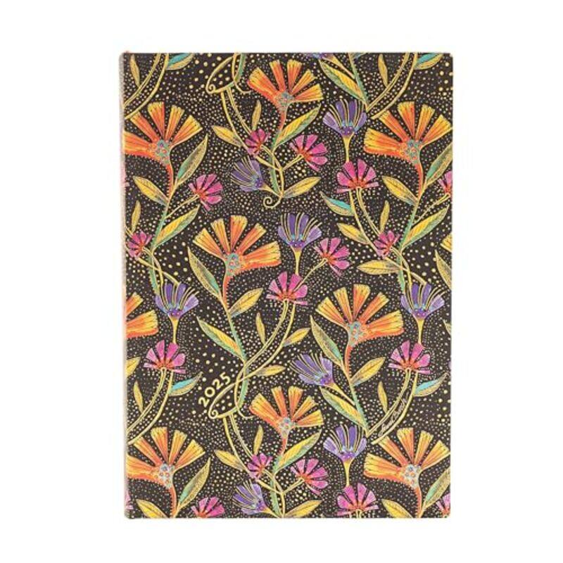 

Wild Flowers (Playful Creations) Midi 12-month Day-at-a-time Softcover Flexi Dayplanner 2025 (Elastic Band Closure) by Paperblanks -Paperback