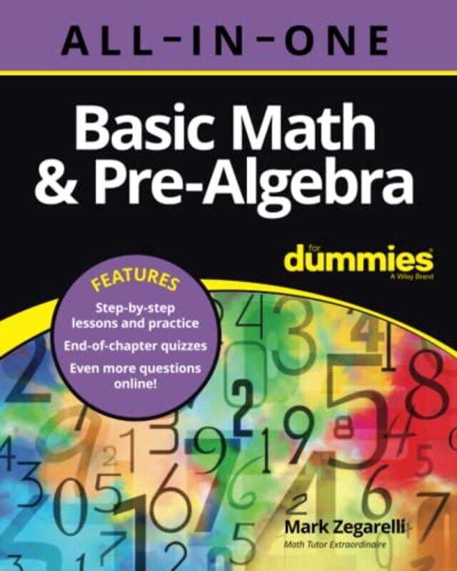 

Basic Math and PreAlgebra AllinOne For Dummies Chapter Quizzes Online by Mark Zegarelli-Paperback