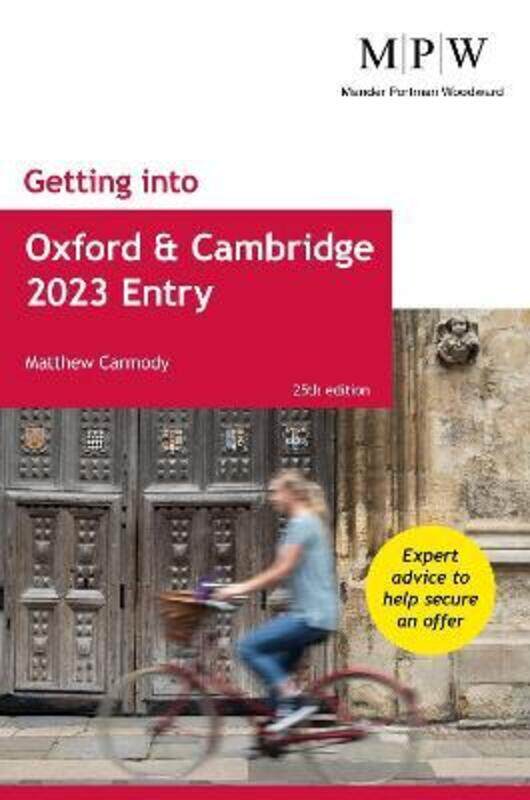 

Getting into Oxford and Cambridge 2023 Entry, Paperback Book, By: Mat Carmody