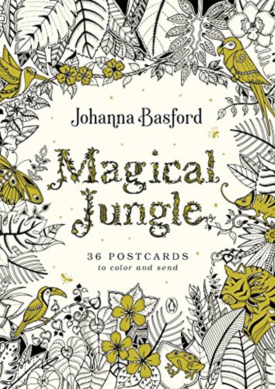 Magical Jungle: 36 Postcards to Color and Send,Paperback by Basford, Johanna