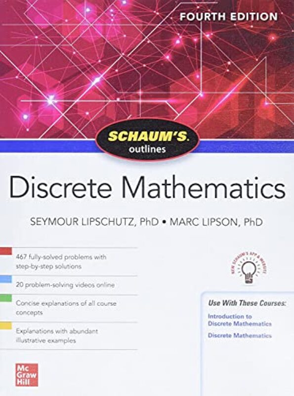 Schaum's Outline of Discrete Mathematics, Fourth Edition,Paperback,By:Seymour Lipschutz