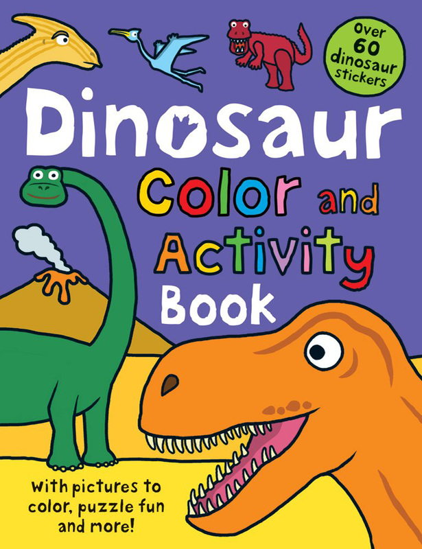 Color and Activity Books Dinosaur: With Over 60 Stickers, Pictures to Color, Puzzle Fun and More! Paperback Book, By: Roger Priddy