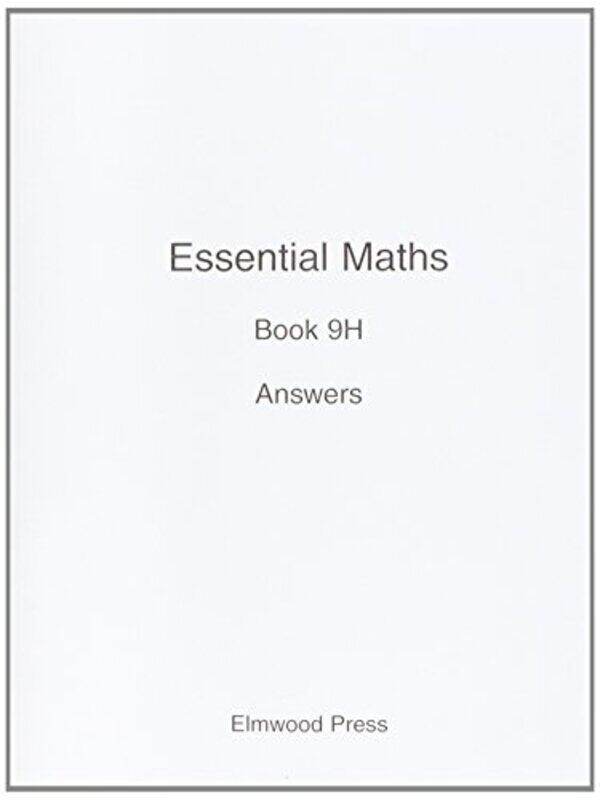

Essential Maths 9H Answers by David Rayner-Paperback