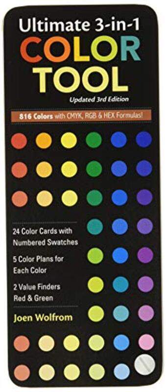 

Ultimate 3In1 Color Tool 3Rd Edition * 24 Color Cards With Numbered Swatches * 5 Color Plans For By Wolfrom Joen Paperback