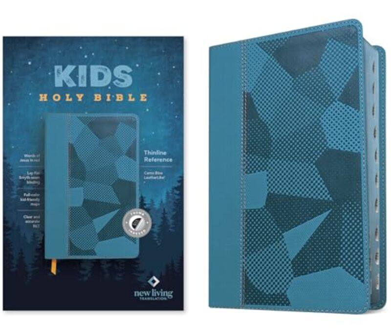 

Nlt Kids Thinline Ref Camo Blue Indexed By Tyndale - Hardcover