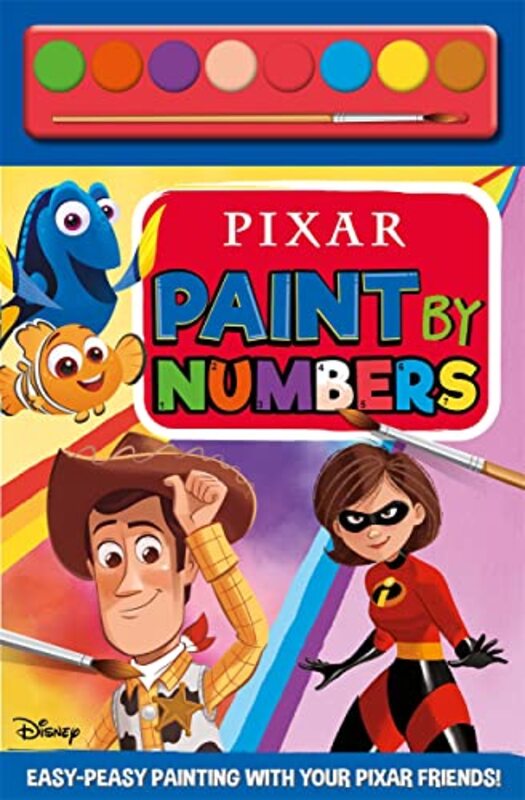 Pixar Paint By Numbers by Walt Disney-Paperback