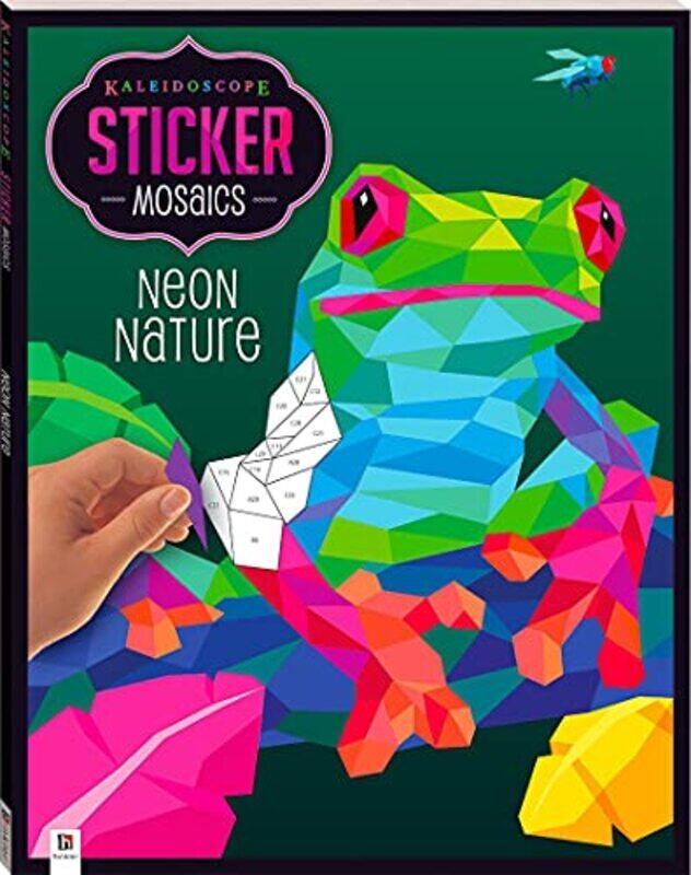 

Kaleidoscope Sticker Mosaics Neon Nature by Hinkler Books -Paperback