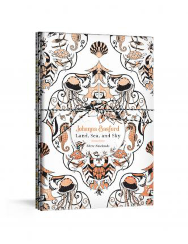 Johanna Basford Land, Sea, and Sky: Three Colourable Notebooks, Diary, By: Johanna Basford