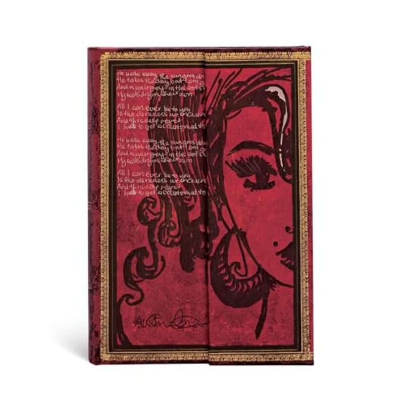 Amy Winehouse Tears Dry Embellished Manuscripts Collection Mini Lined Hardcover Journal Wrap Closure by Paperblanks-Hardcover